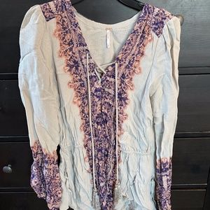Free People Peasant Tunic Top Size S